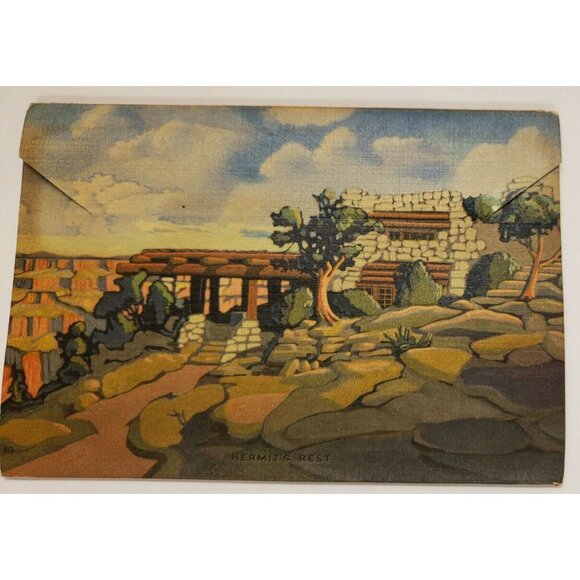 Grand Canyon Rim Drive,  Postcard folder, 1930s, (PA60) - Picture 2 of 6